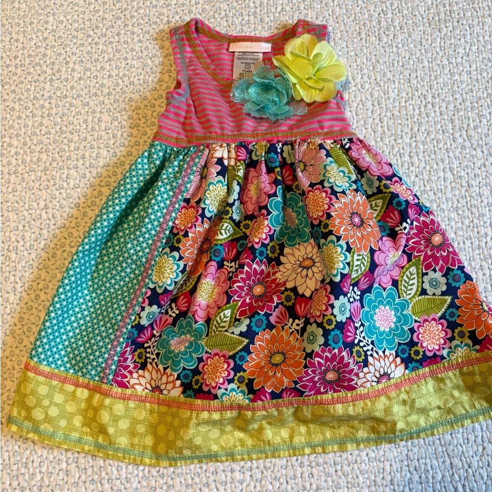 Bonnie Baby Floral Girls Dress